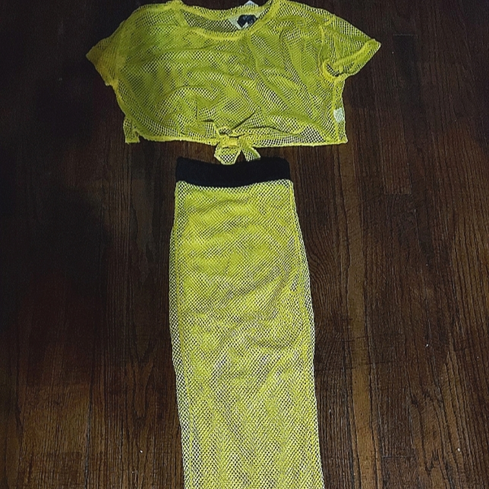 Two piece swimsuit cover (pants)